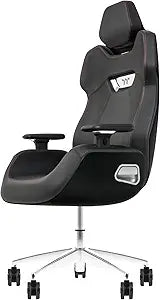 Thermaltake GGC-ARG-BBLFDL-01 Argent E700 Real Leather Gaming Chair - Black — main product image