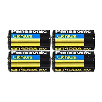 Panasonic CR123A Lithium 3V Battery 4-Pack