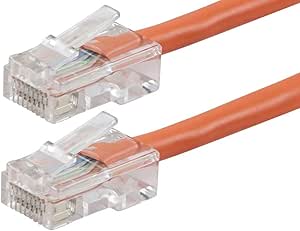 Monoprice 113244 Cat6 Ethernet Patch Cable 2ft Orange