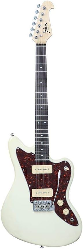 Monoprice 610885 Indo Series Electric Guitar White