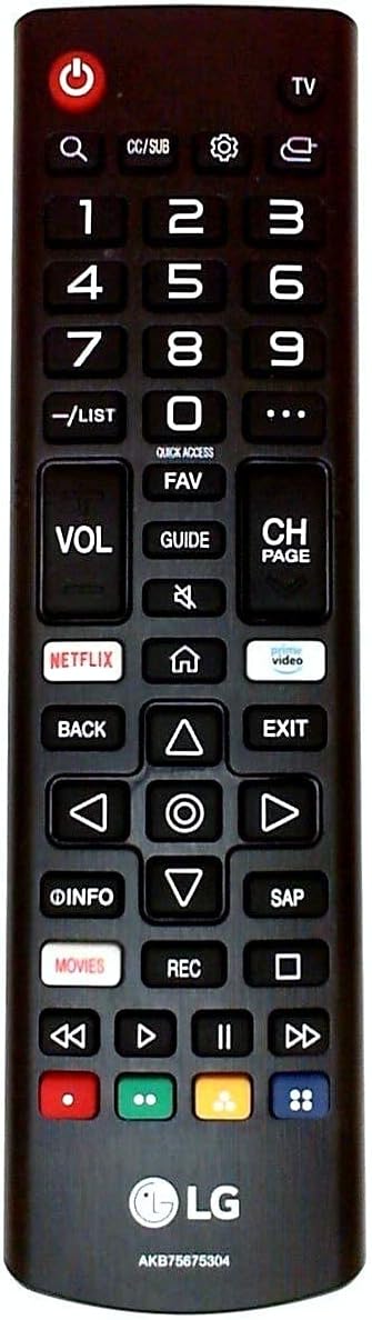 LG AKB75675304 TV Remote Netflix Prime Renewed