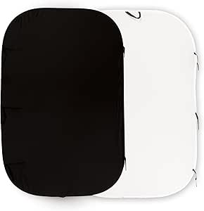 Manfrotto LL LB6921 Black/White Collapsible Reversible Background 1.8x2.75m