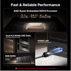 UGREEN DXP2800 GT 2-Bay NAS and 6000mAh UPS Battery Bundle