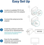 TP-Link Archer T5E AC1200 PCIe WiFi Adapter