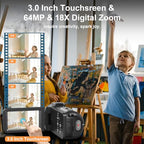 Yollner 8K Video Camera Camcorder with WiFi and Night Vision