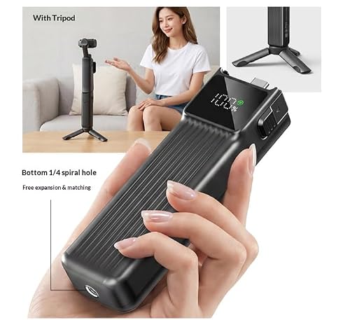 Coyktonty 10000mAh Battery Handle for Insta360 Luna Ultra — main product image
