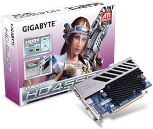 Gigabyte GV-R455D3-512I Radeon HD4550 512MB PCIe Video Card — main product image
