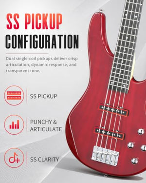 Ktaxon 5-String Electric Bass Guitar Beginner Kit