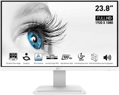 MSI Pro MP243XW 24" FHD 100Hz IPS Monitor White