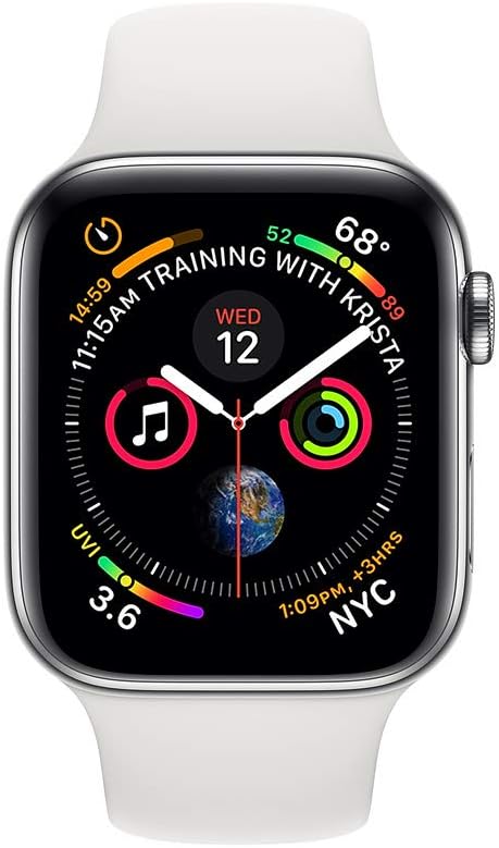 Apple Watch Series 4: (GPS + Cellular, 40mm) Stainless Steel (Renewed)