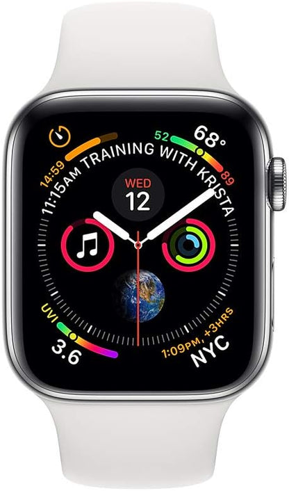 Apple Watch Series 4: (GPS + Cellular, 40mm) Stainless Steel (Renewed)