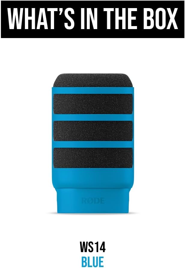 Rode WS14-B PodMic Pop Filter Blue
