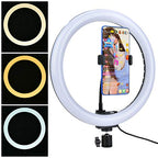 Tbest 12-Inch Ring Light with Phone Mount and USB Power