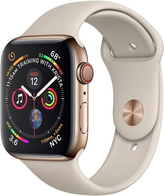Apple Series 4 44mm GPS + Cellular Gold Stainless Steel Renewed