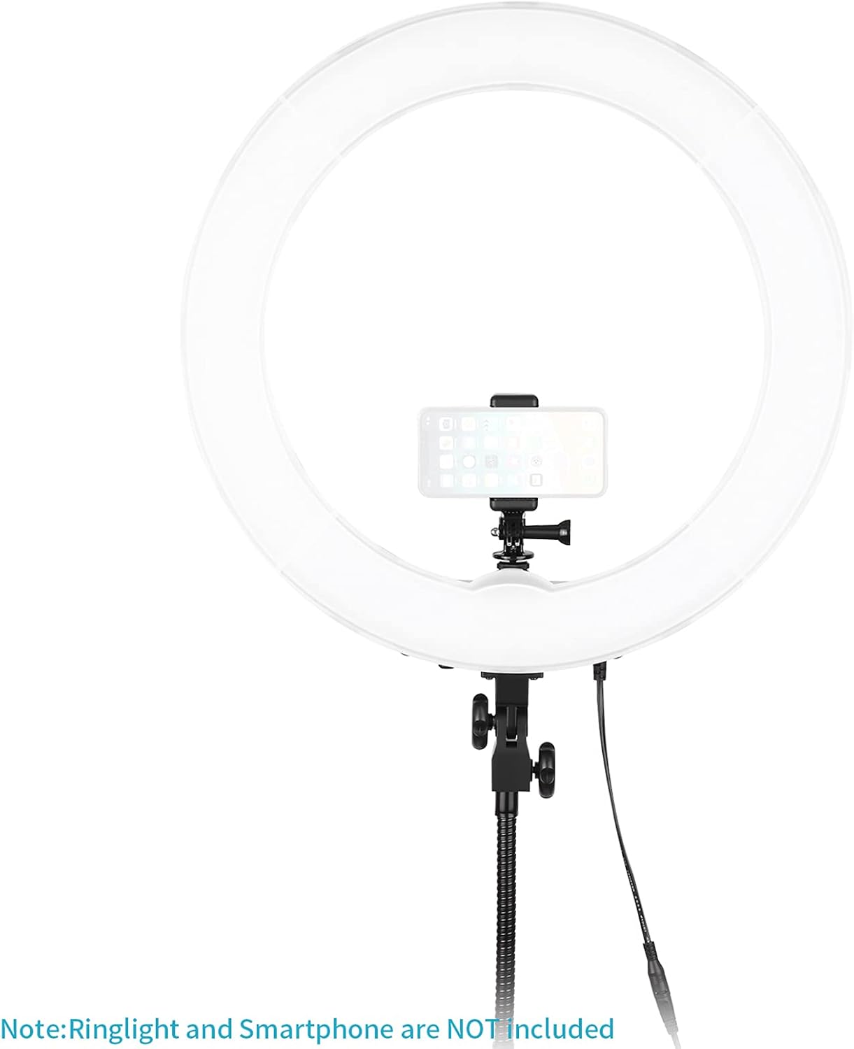 Neewer 10089743 Phone Holder - Hot Shoe Mount Adapter for Action Cameras
