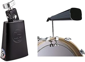 Latin Percussion LP204AN Black Beauty Cowbell Mount Bundle