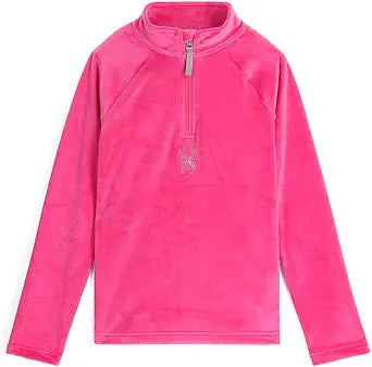 Spyder 38R125306 Girls Shimmer Bug Half Zip T-Neck — main product image