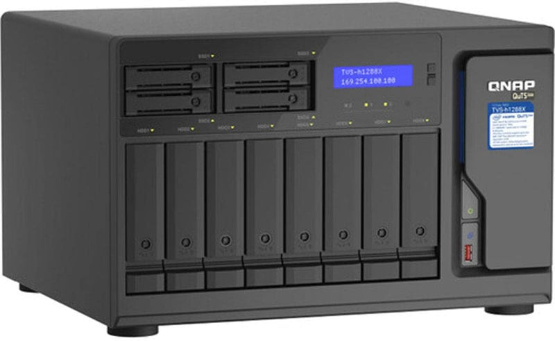 QNAP TVS-h1288X-W1250 Media NAS 10GbE — main product image