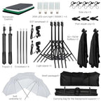 XJPWZER Photo Studio LED Softbox & Umbrella Lighting Kit