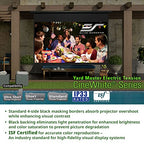 Elite Screens OMS110WHT-ELECTRIC Yard Master Electric Tension Projector Screen