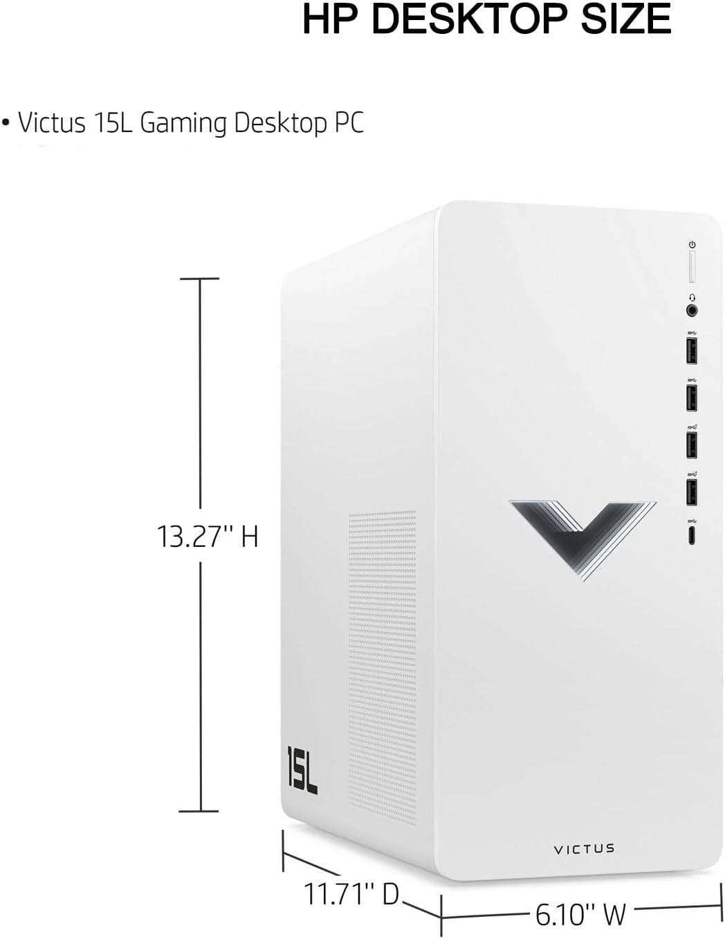 HP TPC-F124-MT Victus Ryzen 5 RTX 4060 Gaming Desktop