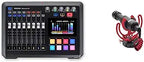 Tascam Mixcast 4 Podcast Studio Mixer Recorder Rode Mic