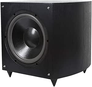 Monoprice 109723 12 Inch Powered Subwoofer - Black (Renewed)