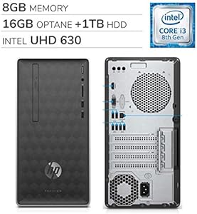 HP Pavilion 590 Series Desktop i3 8GB 16GB Optane + 1TB HDD — main product image
