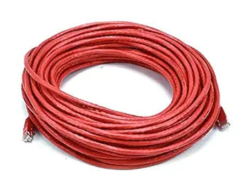 Monoprice 105031 75FT Cat6 Ethernet Cable - Red — main product image