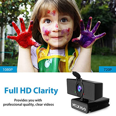 NexiGo N60 1080p USB Webcam with Privacy Cover