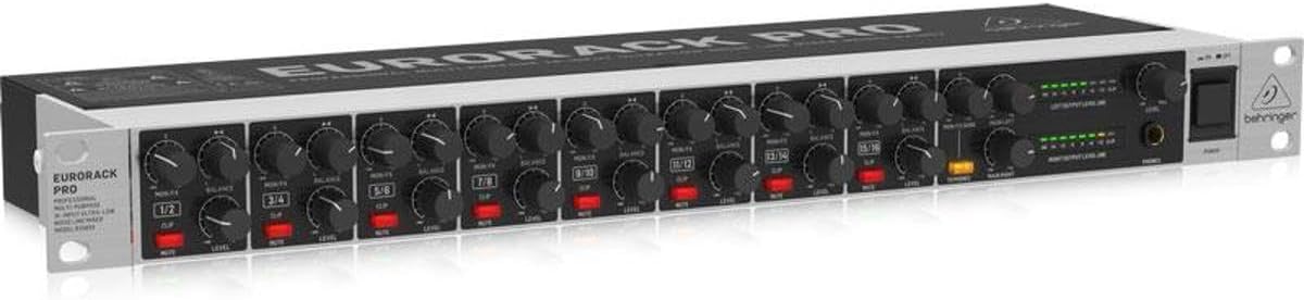 Behringer RX1602 V2 Rackmount Line Mixer - 16-Input Submixer