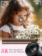 NBDDIGITAL 5K 64MP Point-and-Shoot Camera with Flip Screen