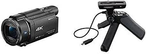 Sony FDRAX53/B 4K Camcorder with Grip and Tripod