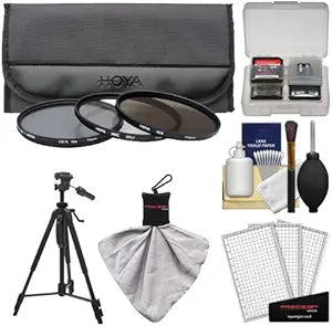 Hoya K-55509-02 67mm Digital Filter Set + Tripod Kit