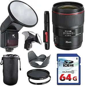 Canon 35mm EF f/1.4L II USM Lens Bundle