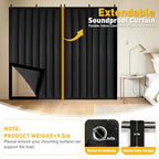 TWAKAP 5-Layer Soundproof Blanket Curtain for Doors and Windows