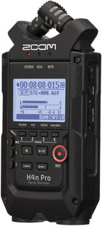 Zoom ZH4NPRO All Black 4-Track Recorder Bundle