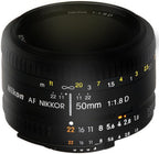 Nikon FBA_2137 AF FX 50mm f/1.8D Lens - Renewed