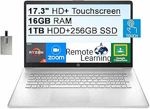 HP 2022 17.3" Touchscreen Laptop - Ryzen 5, 16GB RAM, 1TB HDD