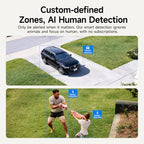 CINMOORE Solar-Powered Wireless Outdoor Security Camera