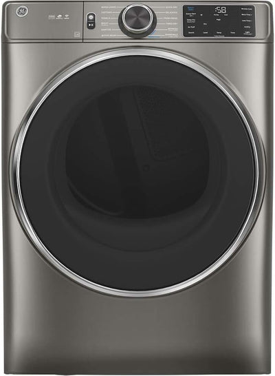 GE GFD65ESPNSN Electric Dryer 7.8 cu. ft. Powersteam Satin Nickel
