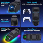 OIVO PS5 Dual Controller Charging Station with RGB Lighting
