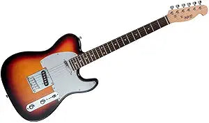 Monoprice 610263 Indio Retro Classic Electric Guitar Sunburst