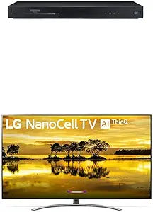 LG UBK90 & Nano 9 Series 55" 4K Ultra-HD Blu-ray Player TV Bundle