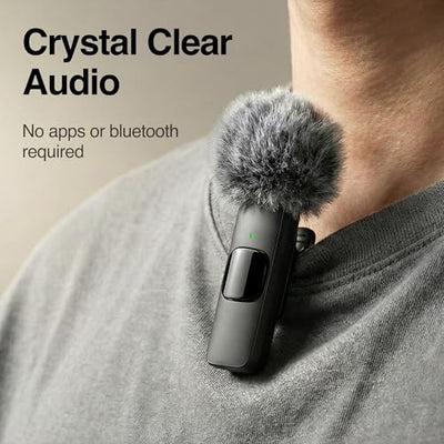 Mini Mic Pro Rechargeable Wireless Lavalier Microphone