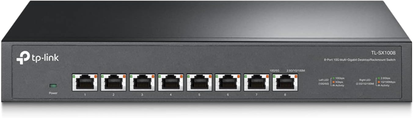 TP-Link TL-SX1008 8-Port 10G Multi-Gig Ethernet Switch