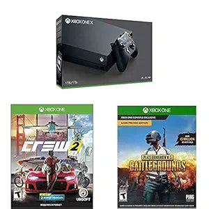 Microsoft Xbox One X 1TB PLAYERUNKNOWN'S BATTLEGROUNDS + Crew 2 — main product image