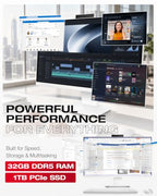 ASUS VM670 27-Inch Touchscreen Copilot+ All-in-One Desktop