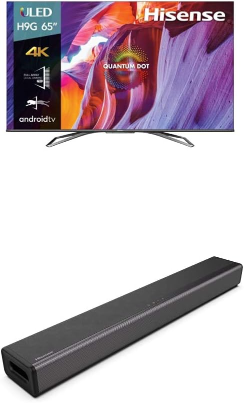 Hisense 65H9G Quantum 4K ULED TV & HS214 Soundbar Combo — main product image