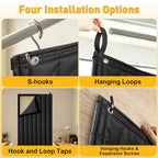 TWAKAP 5-Layer Soundproof Blanket Curtain for Doors and Windows